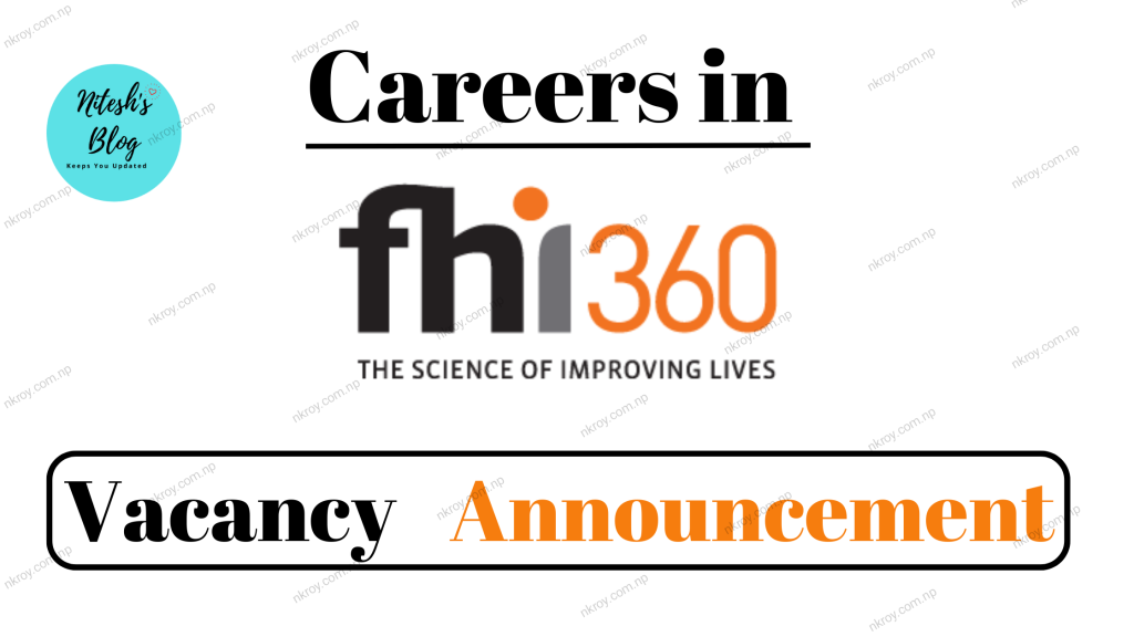 FHI 360 Nepal, Job Vacancy in Nepal