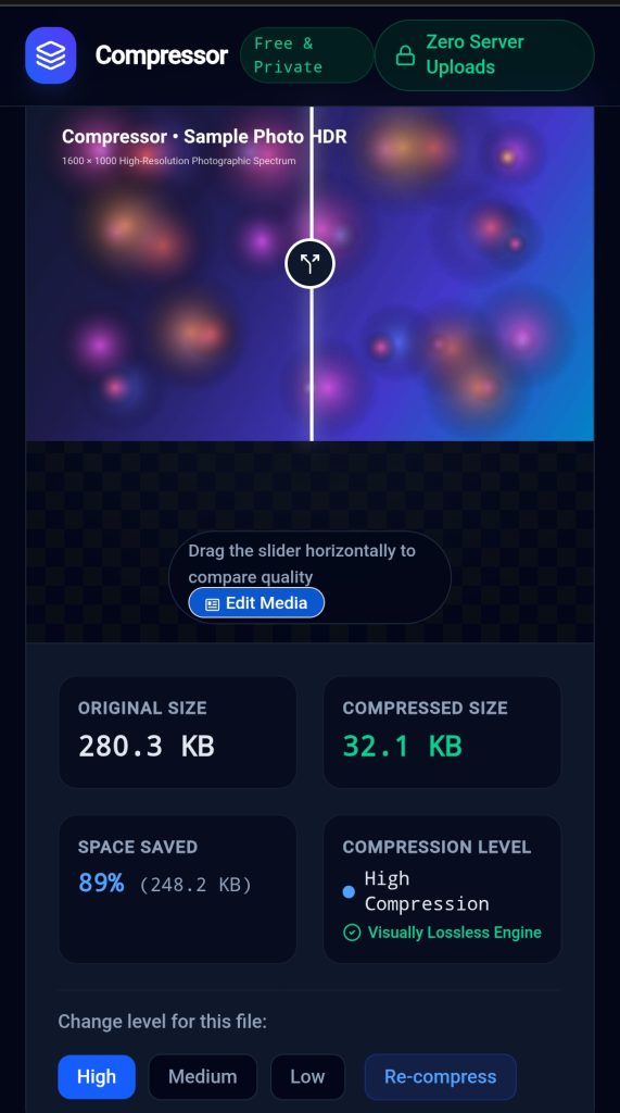 How to compress image size free online
